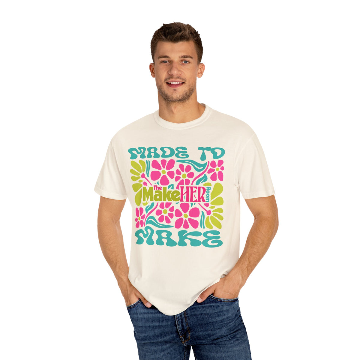Made to Make Retro MHR Logo Unisex Garment-Dyed Comfort Colors T-shirt