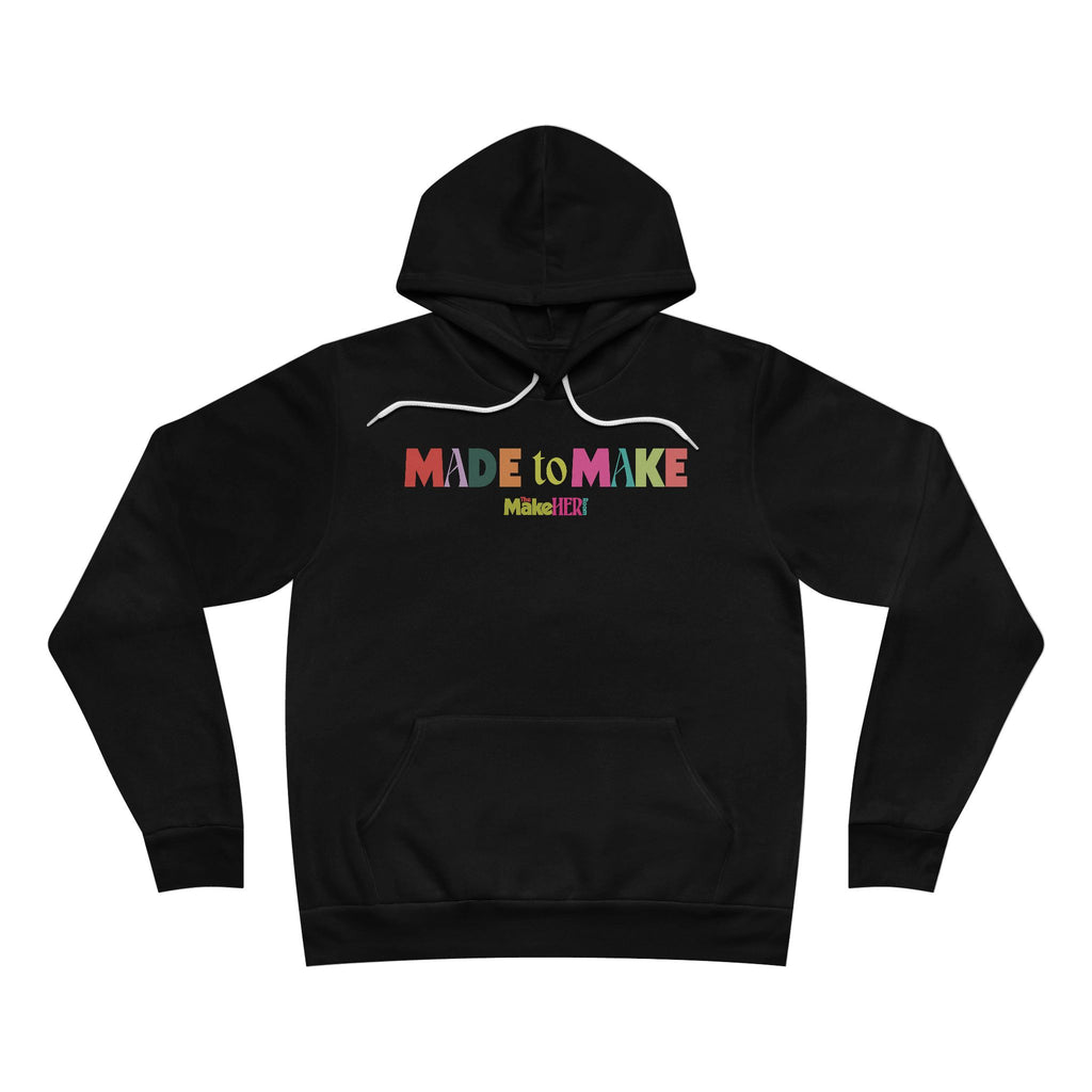 Made to Make MHR Logo Bella Canvas 3719 Unisex Sponge Fleece Hoodie