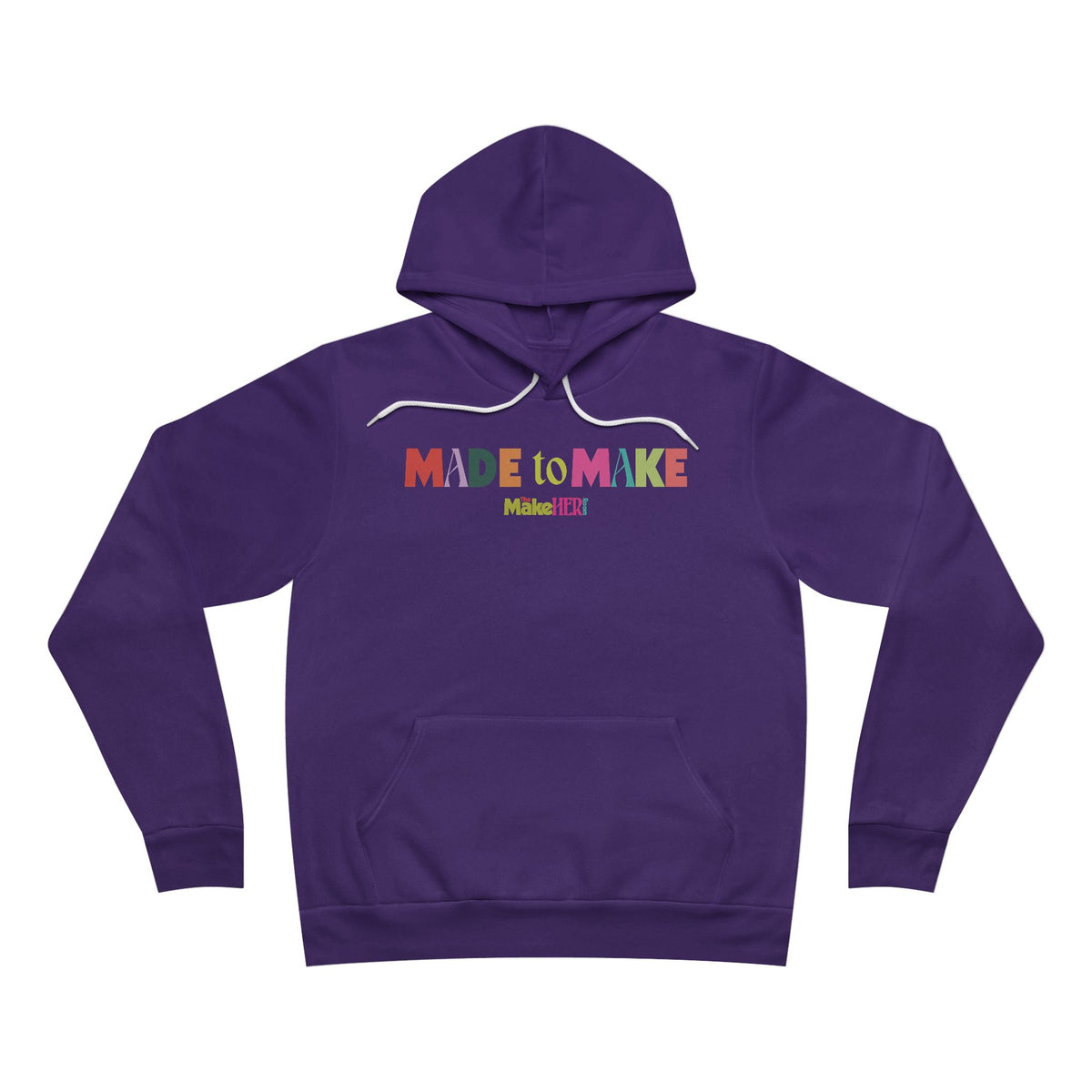 Made to Make MHR Logo Bella Canvas 3719 Unisex Sponge Fleece Hoodie