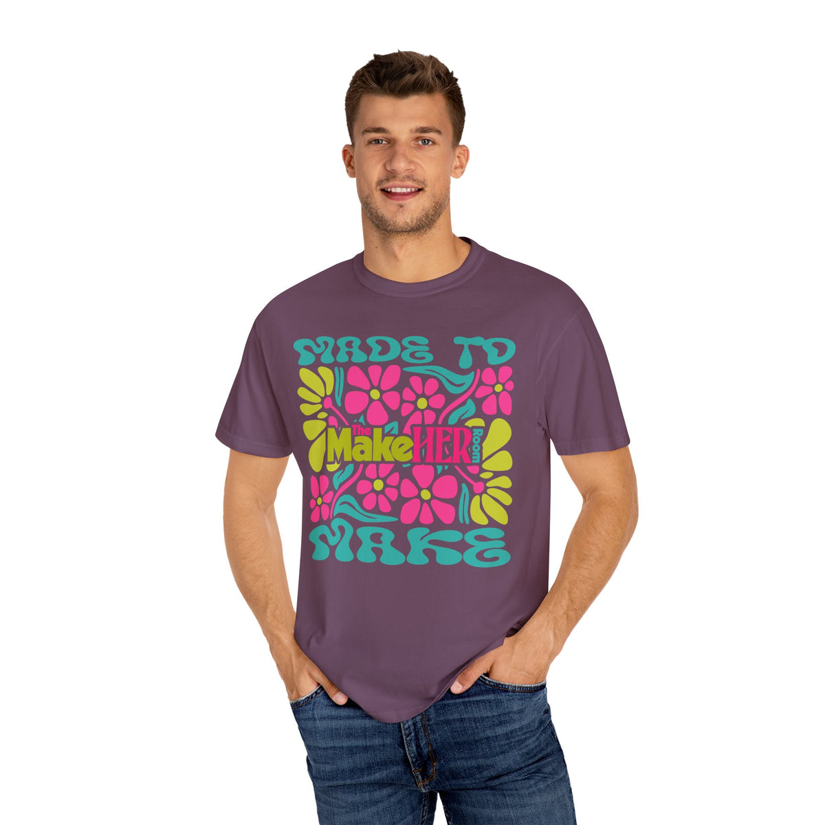 Made to Make Retro MHR Logo Unisex Garment-Dyed Comfort Colors T-shirt