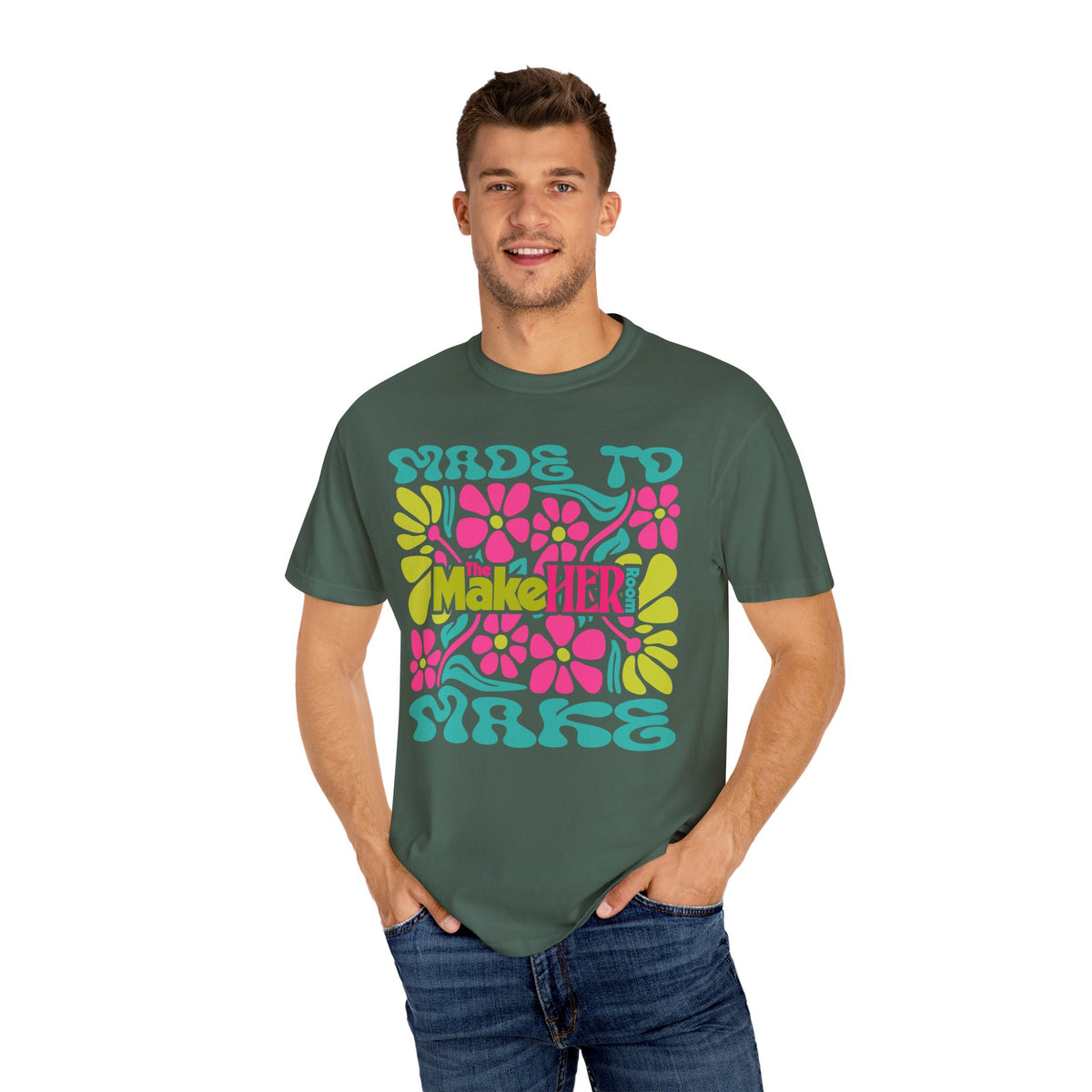 Made to Make Retro MHR Logo Unisex Garment-Dyed Comfort Colors T-shirt