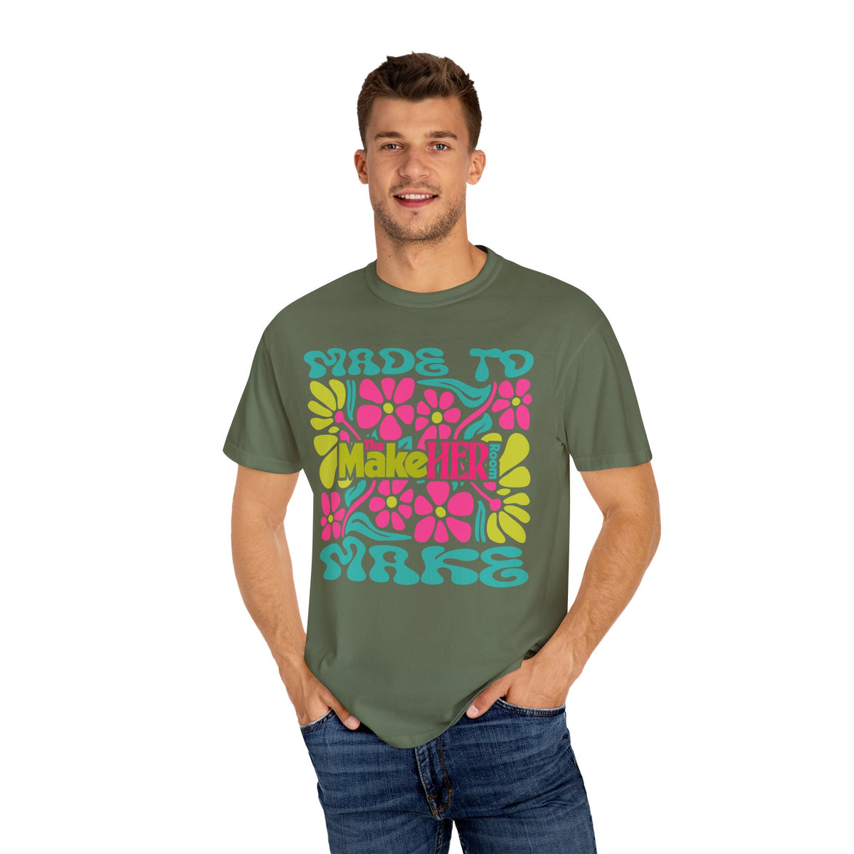 Made to Make Retro MHR Logo Unisex Garment-Dyed Comfort Colors T-shirt